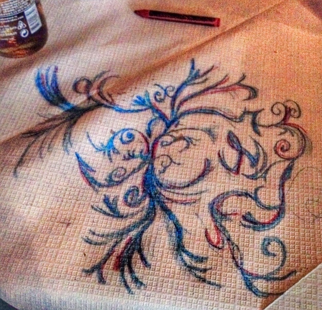 Kresby vzorov vyšívaných