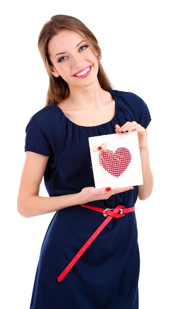 Spokojný zákazník s vyšívaným darčekom